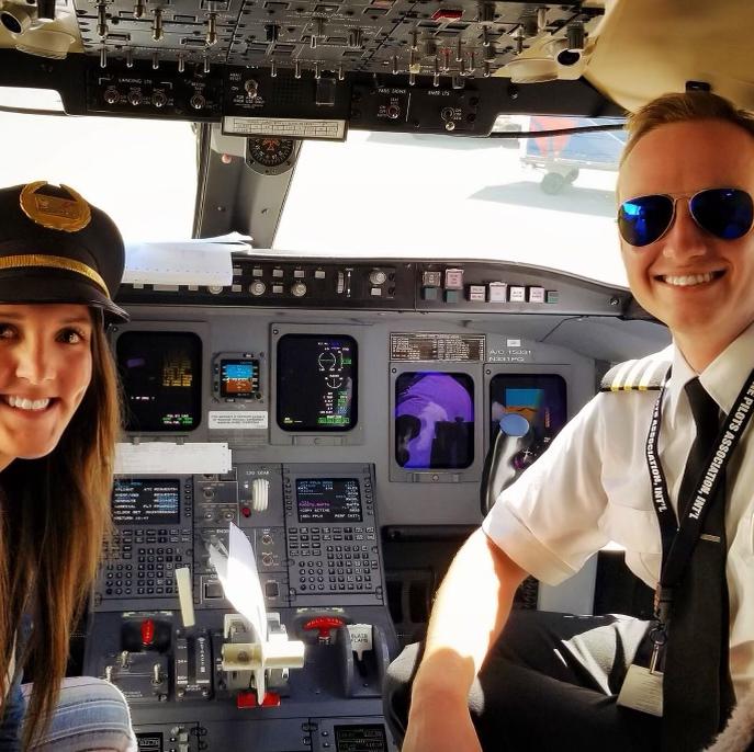 Julia's first free airline ticket