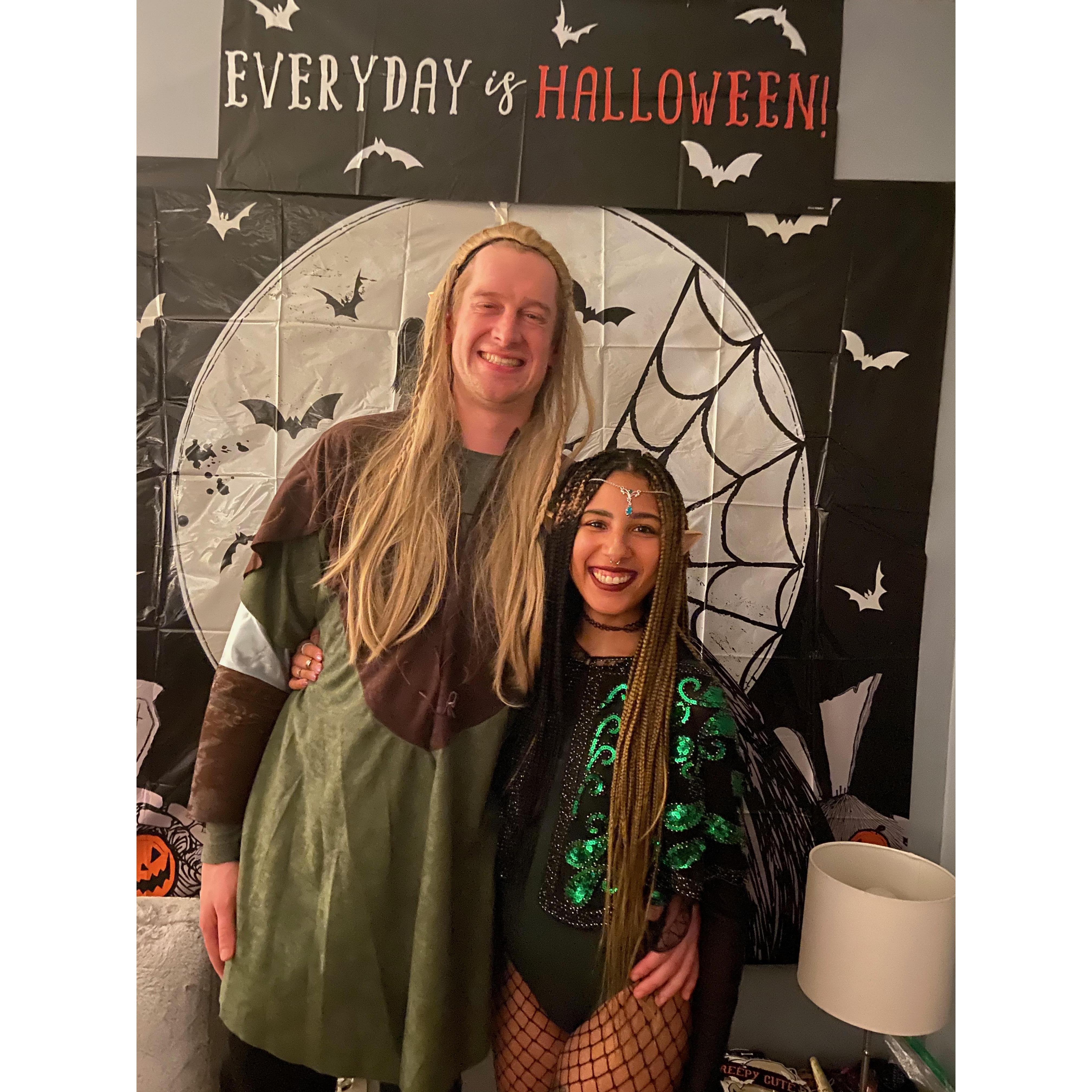 First Halloween together as elves