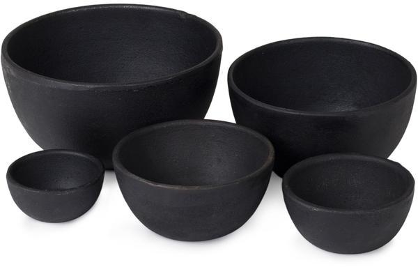 Simple Cast Iron Bowl - Set of 5