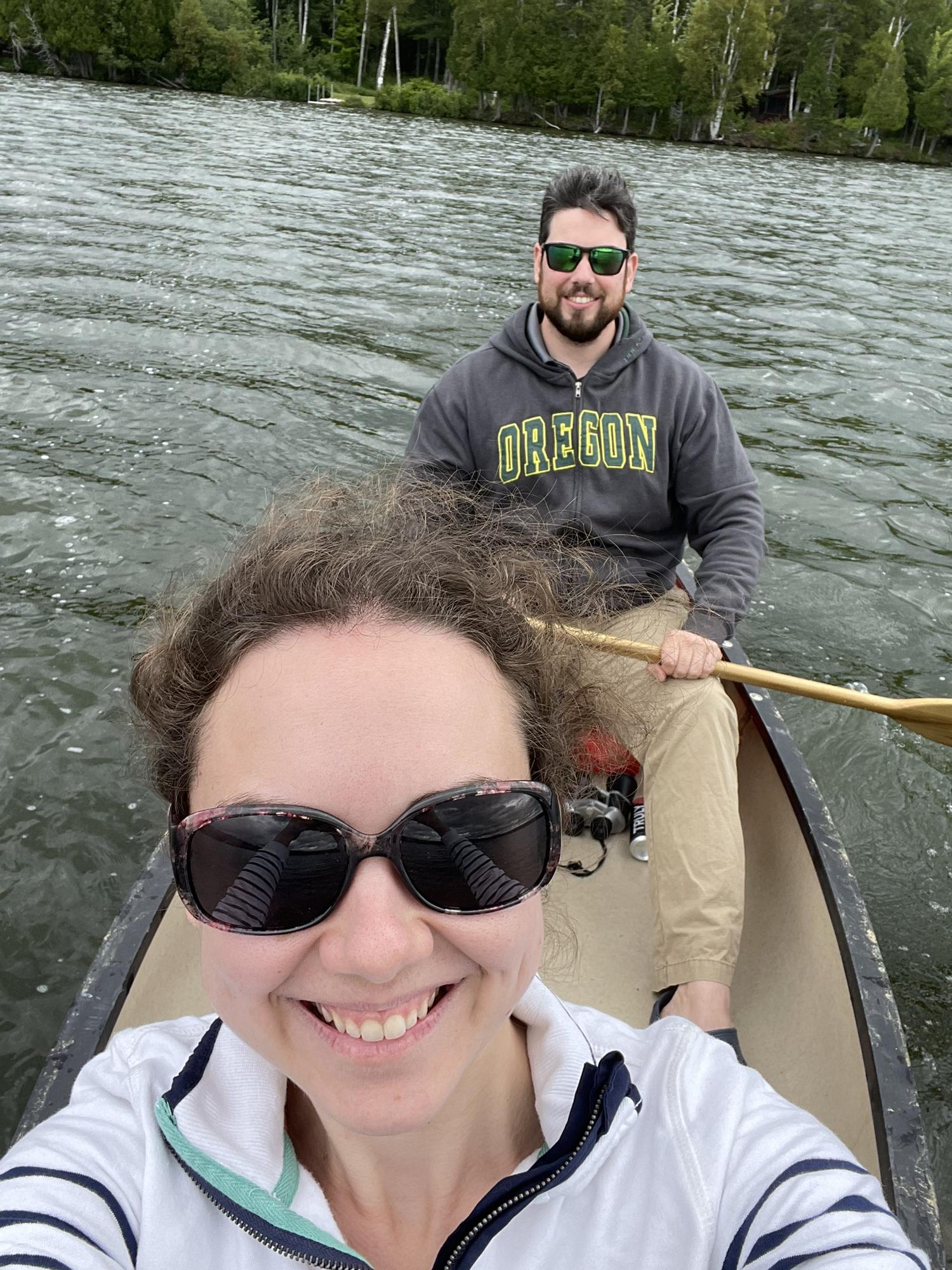 Kayaking up in Rangeley Maine to go see some loons!