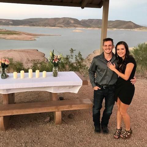 MOMENTS AFTER SAYING, "YES!" (I ONLY CRIED A LITTLE)