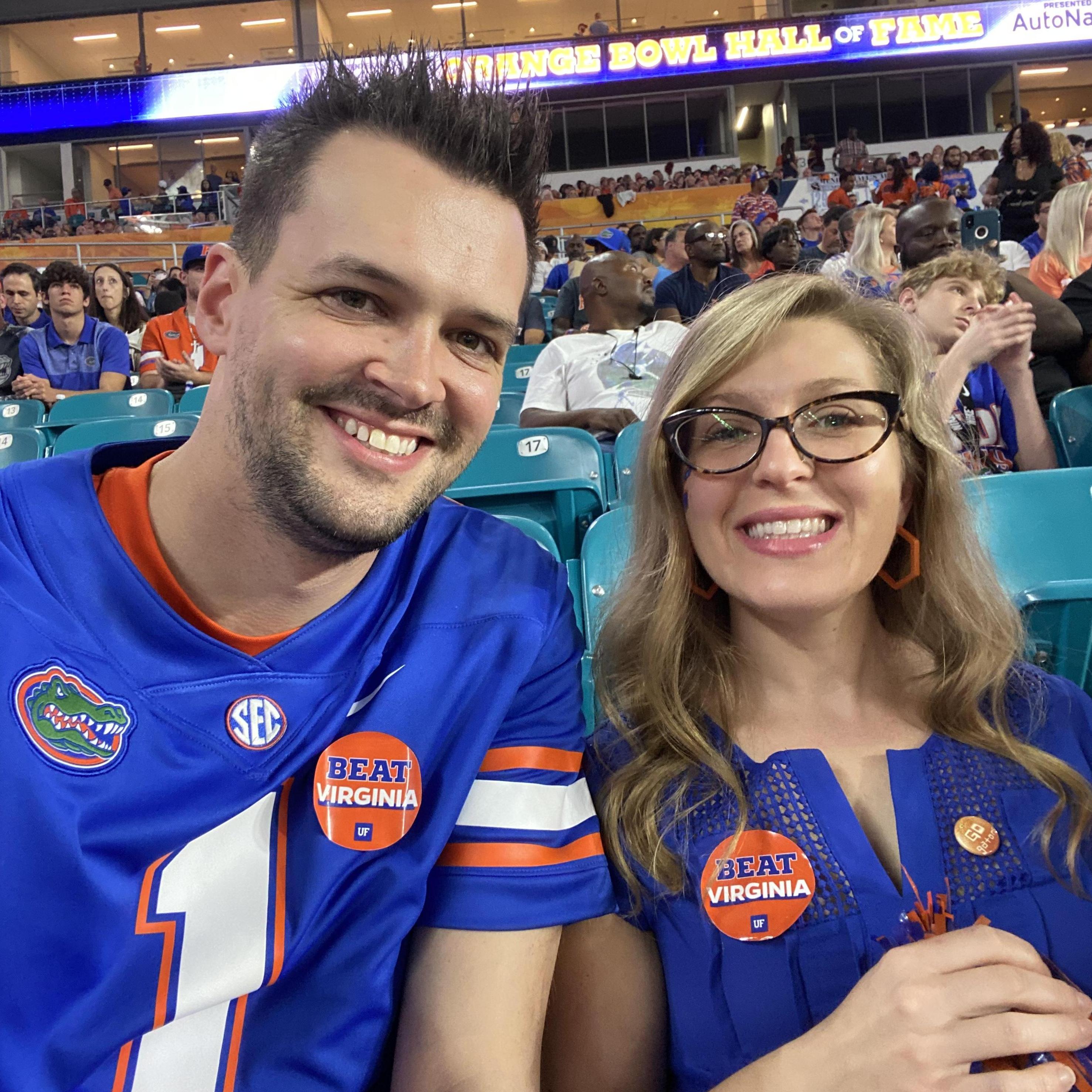 Watching the Gators in the Orange Bowl in December 2019