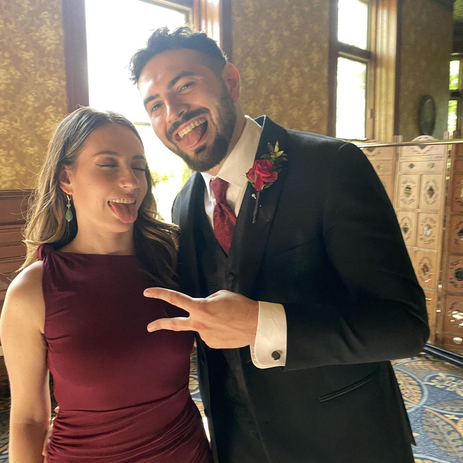 At our friends Jeremy and Grace's wedding in 2024
