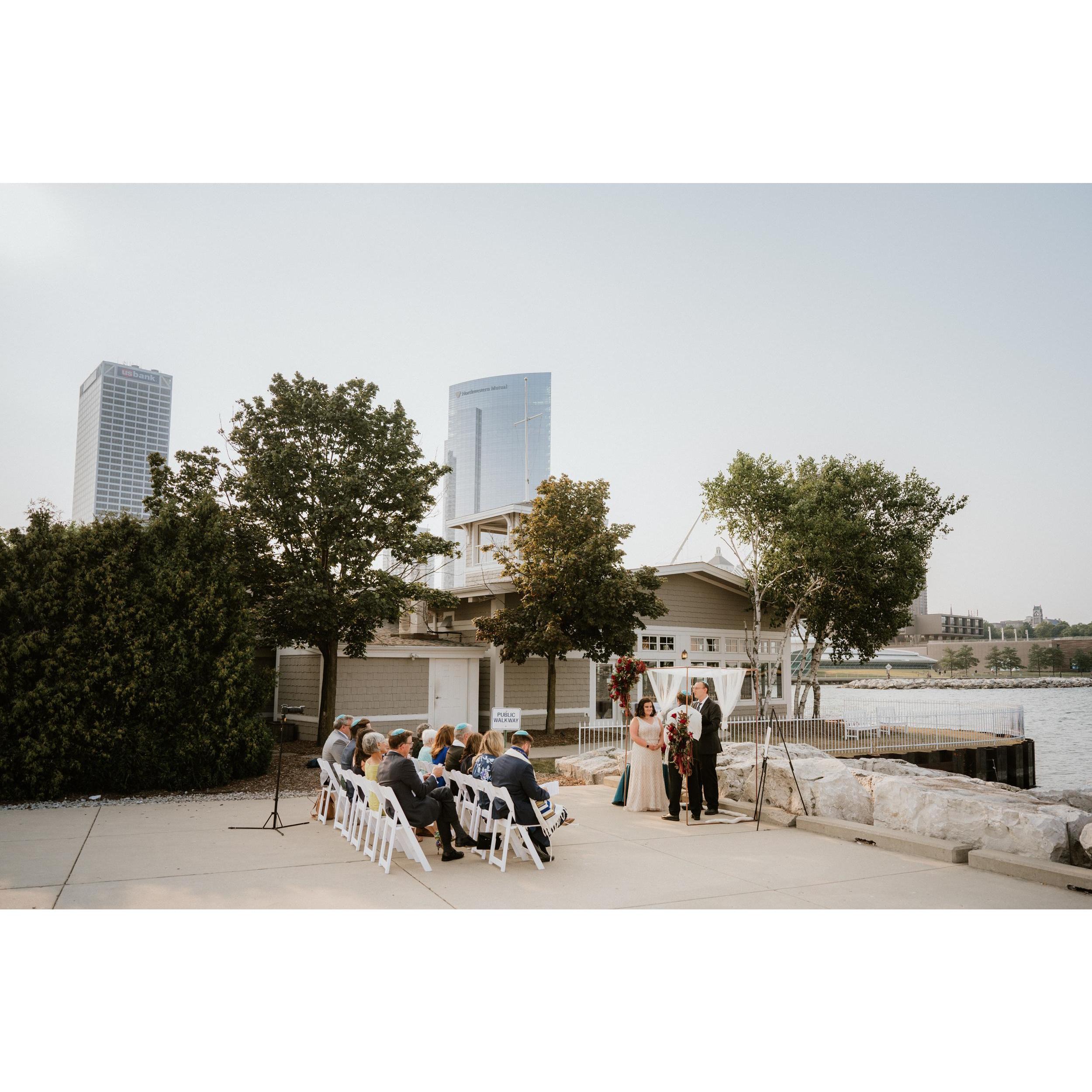 Ceremony, Lake Michigan, Milwaukee, WI
