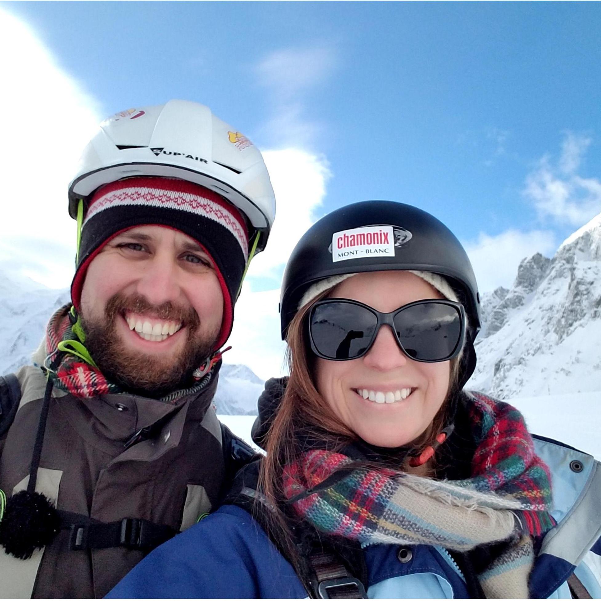 Getting ready to Paraglide in Chamonix