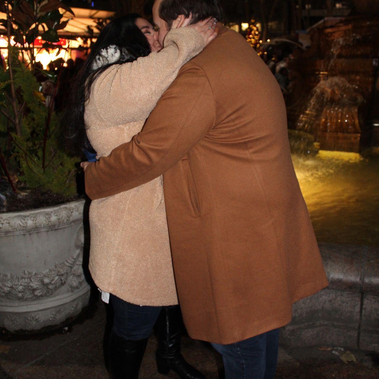 First kiss as a FIANCÉ