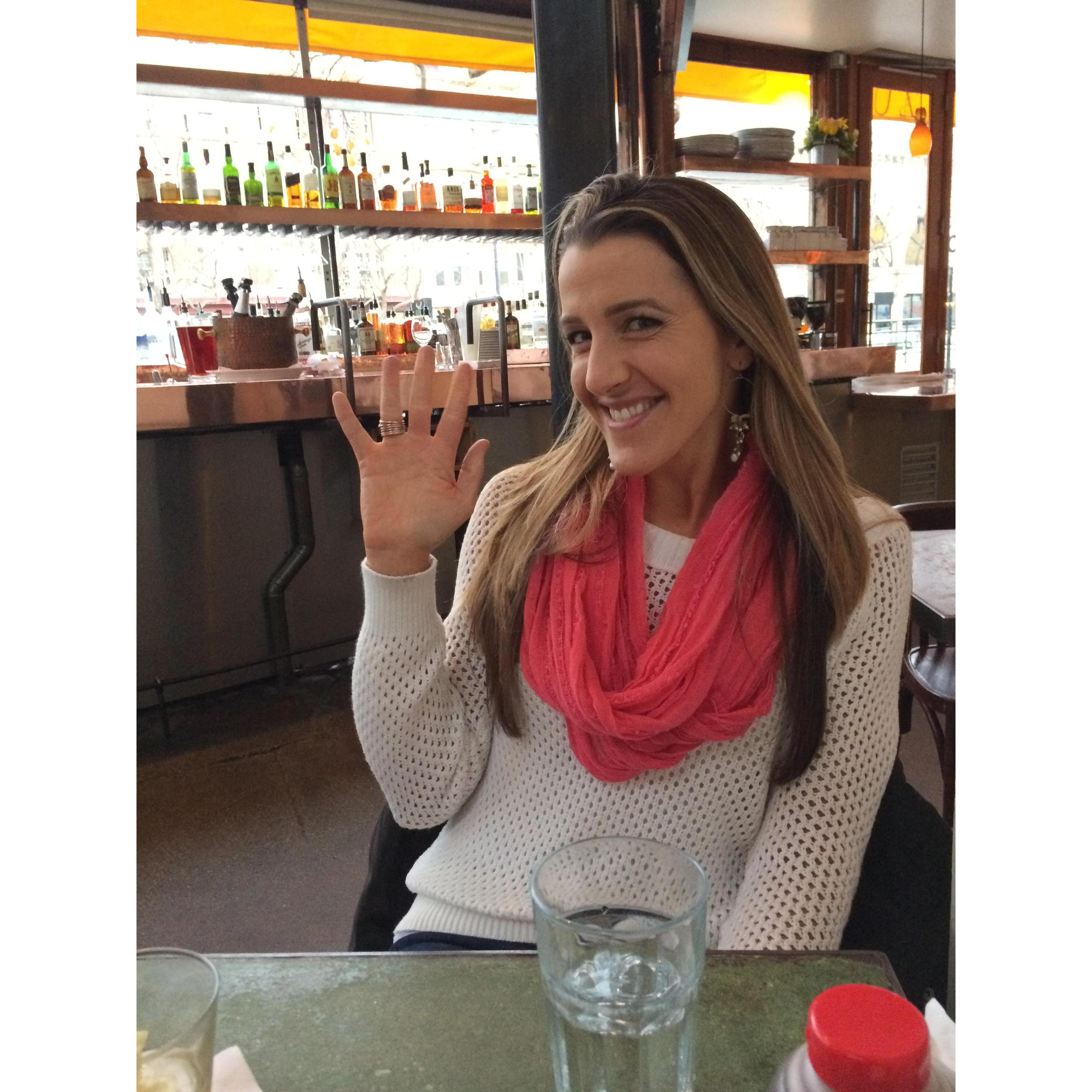 Our 2nd date (a hello to our mutual friend, Lisa, who tried to set us up years earlier). (12.2013)