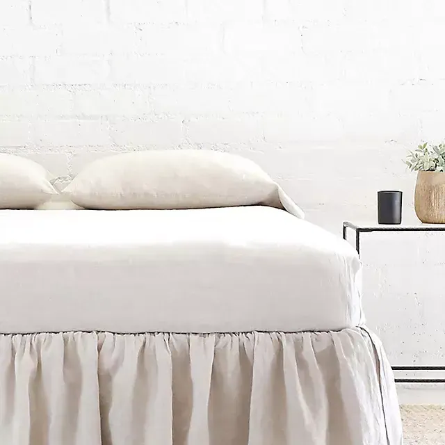 Pom Pom at Home Gathered Linen Bedskirt