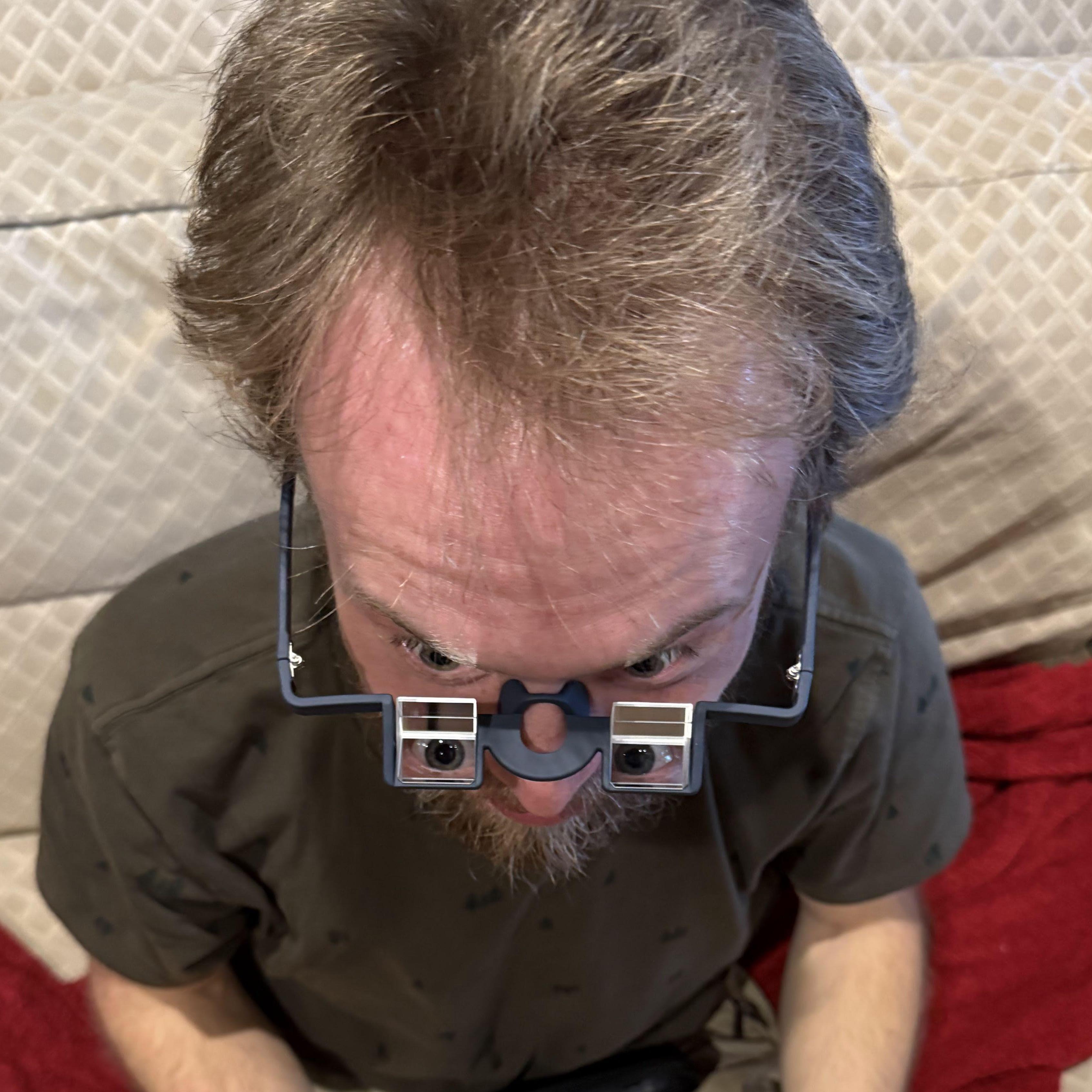 Dec 22: Christmas gifts were exchanged and now the world has to contend with Chase owning a pair of belay glasses.