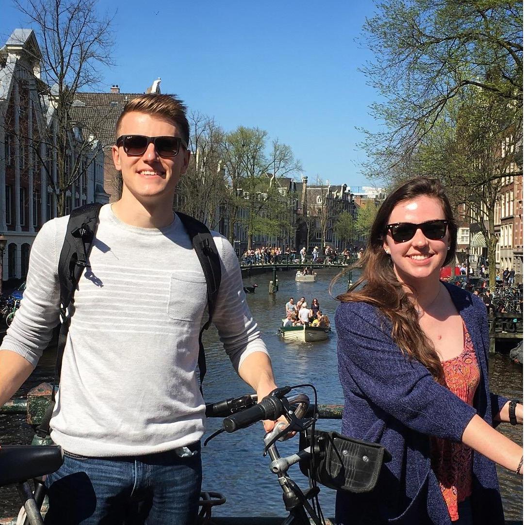 To biking through Amsterdam