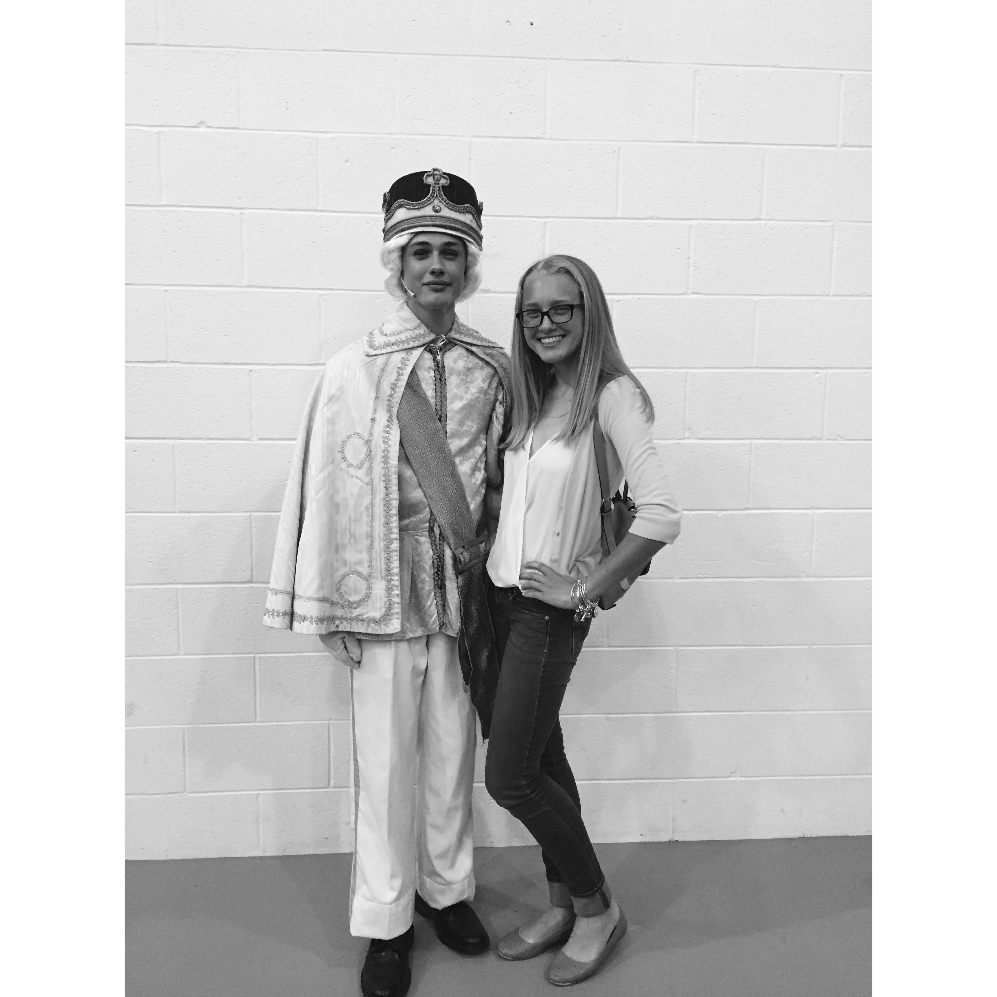 Drew playing the Prince in Snow White