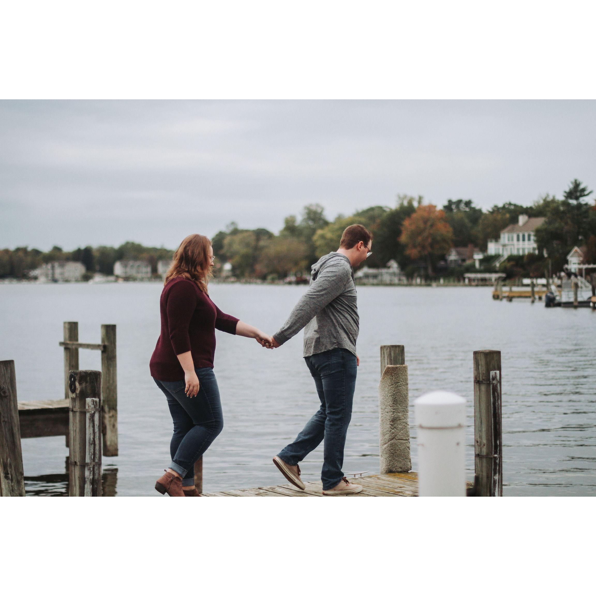 Our first professional pictures taken together.