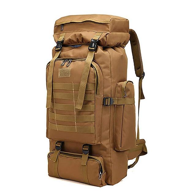 WintMing 70L Camping Hiking Backpack Molle Rucksack Waterproof Traveling Daypack