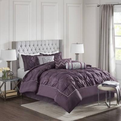 Piedmont 7 Piece Comforter Set - Plum (King)