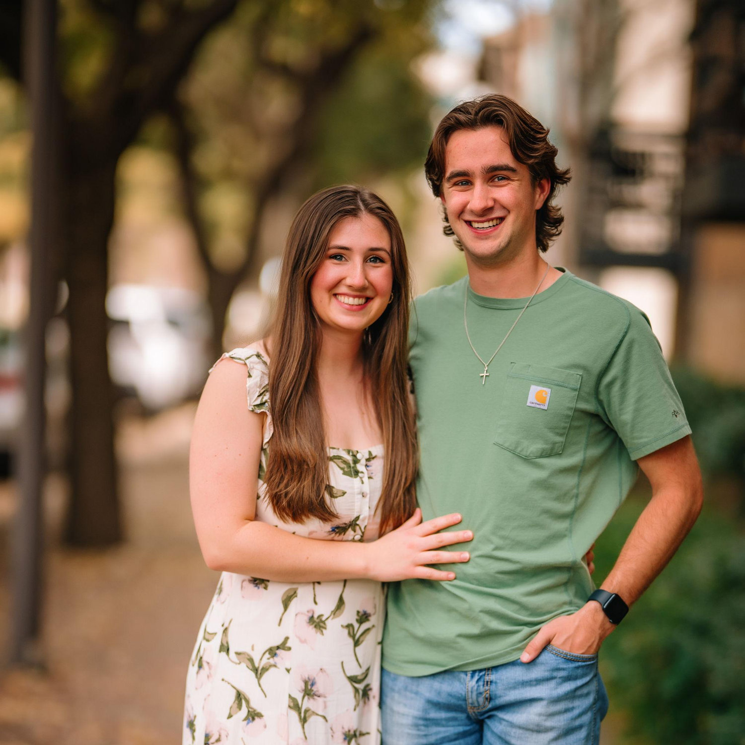 March 2025: Family photos with Karson's family