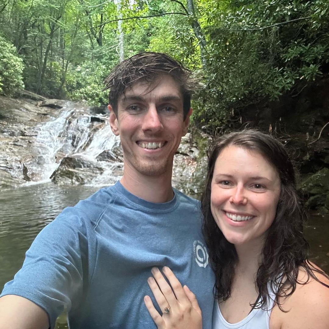 This is right after Isaac proposed, just before we went swimming.