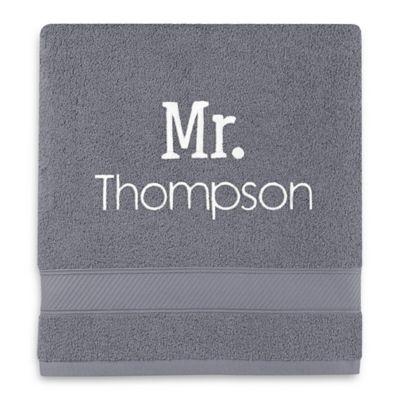 Wamsutta® Personalized Hygro® Mr. & Mrs. Duet Bath Towel