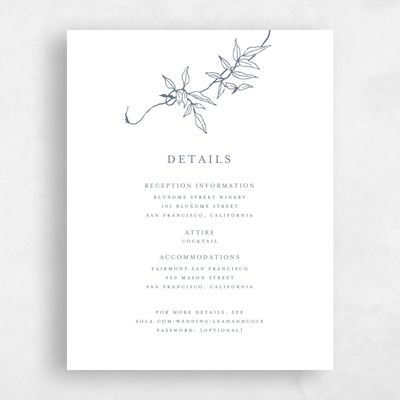 Slate, Blue Wedding Enclosure - Sinclair