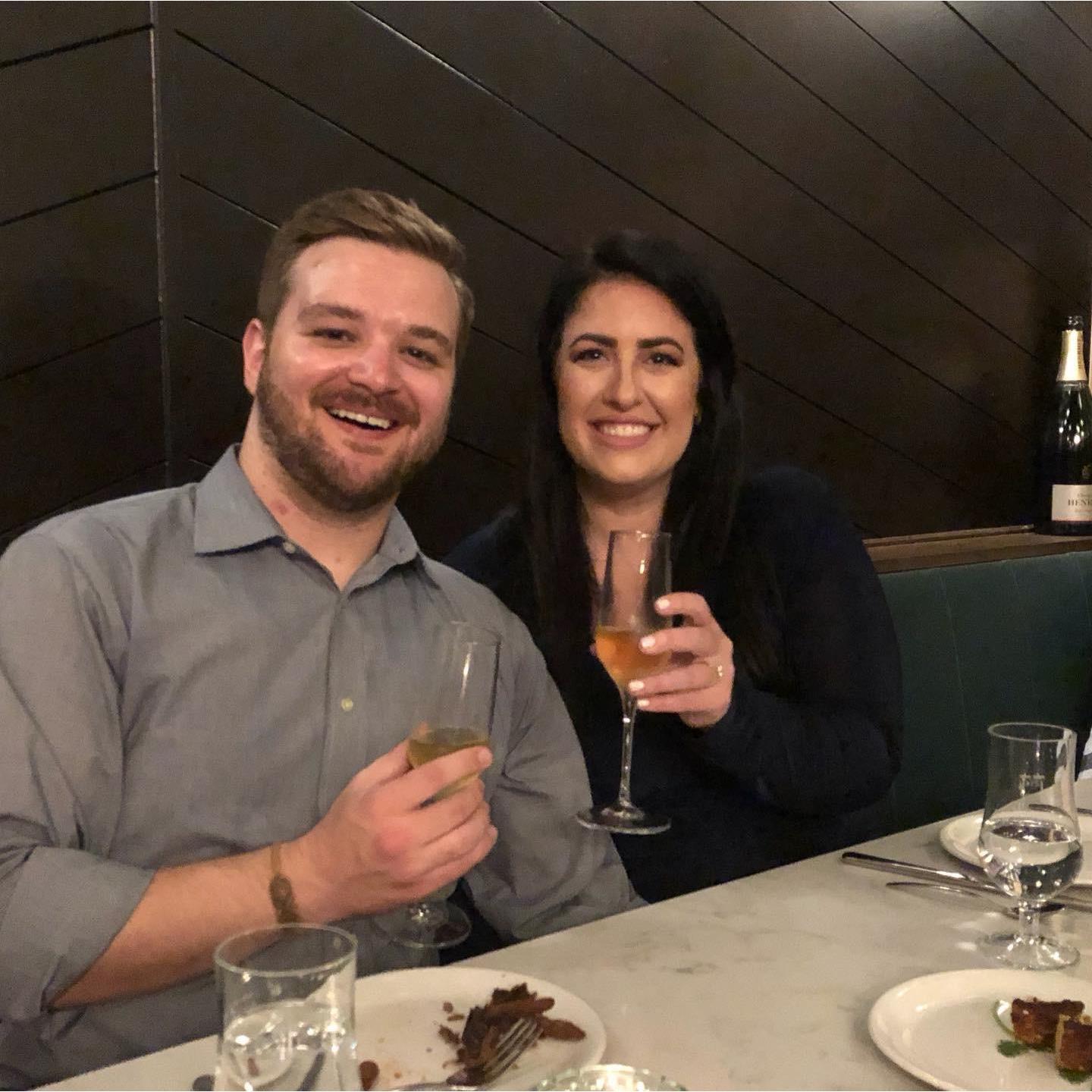 Dinner with everyone at our favorite restaurant in Nashville, Tailor
