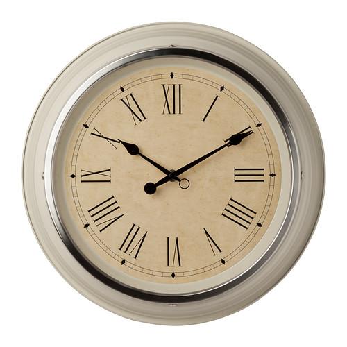Wall clock, beige
