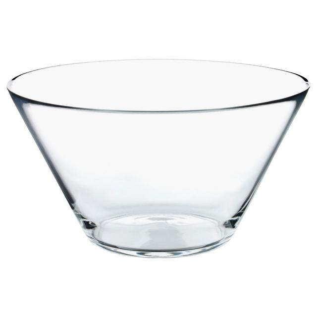 TRYGG Serving bowl, clear glass, 11 "