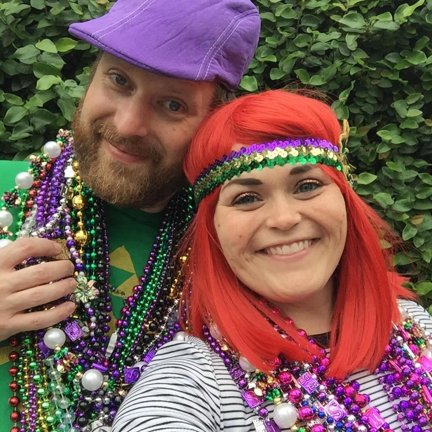 Russell's first Mardi Gras parade.