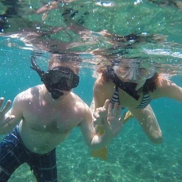 Snorkeling at Gili T, April 2017.