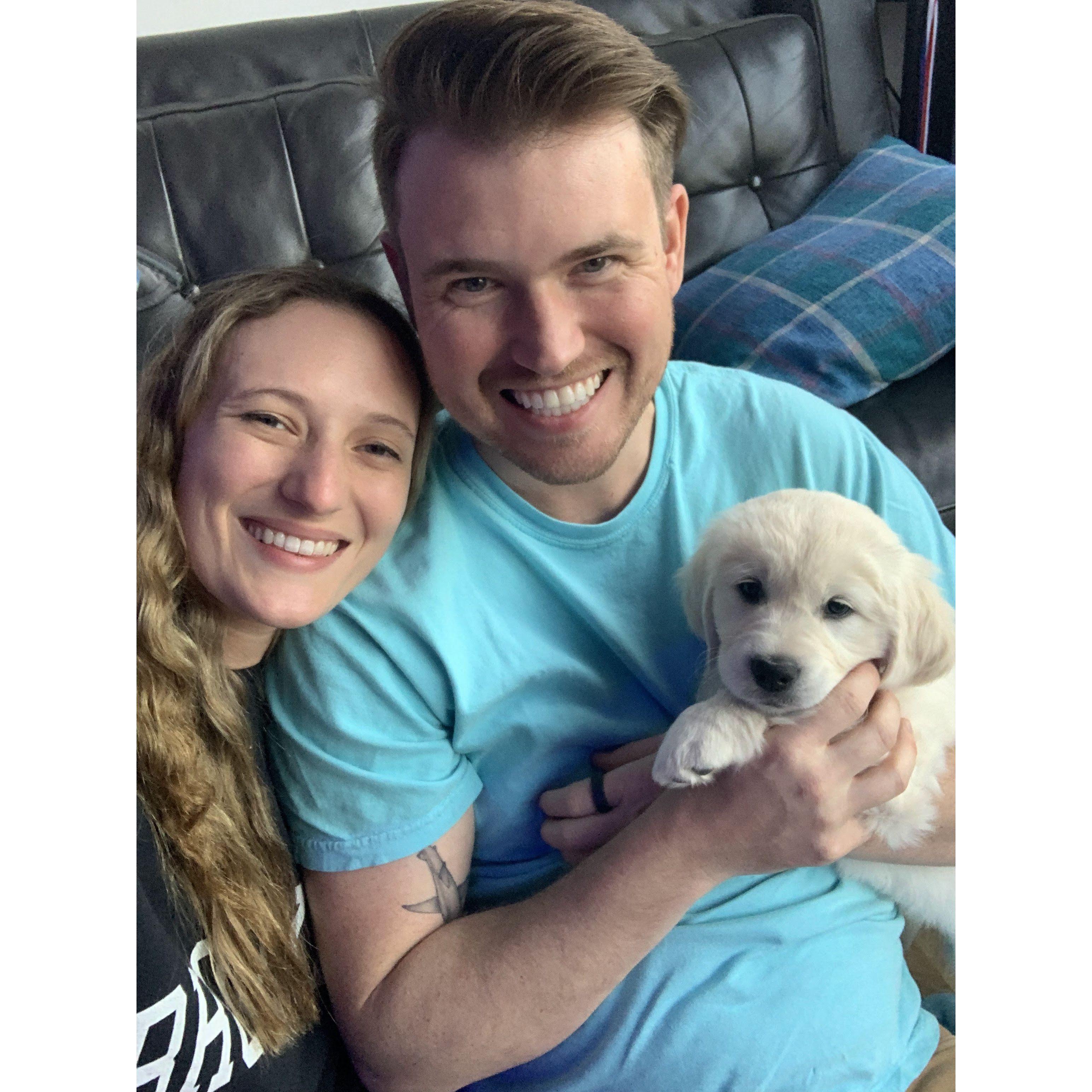 Our first fur baby, Brooklyn Evie, comes home!
