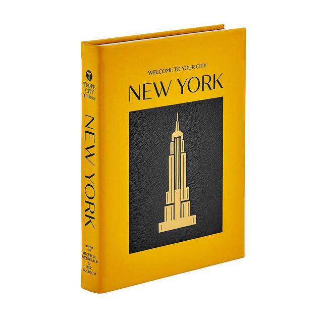 Graphic Image Trope New York Leather Bound Book