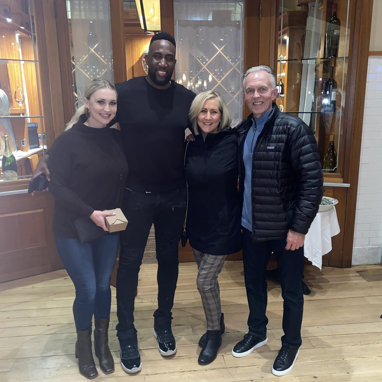 Consolo meeting Camille’s parents for the first time - safe to say it went well!