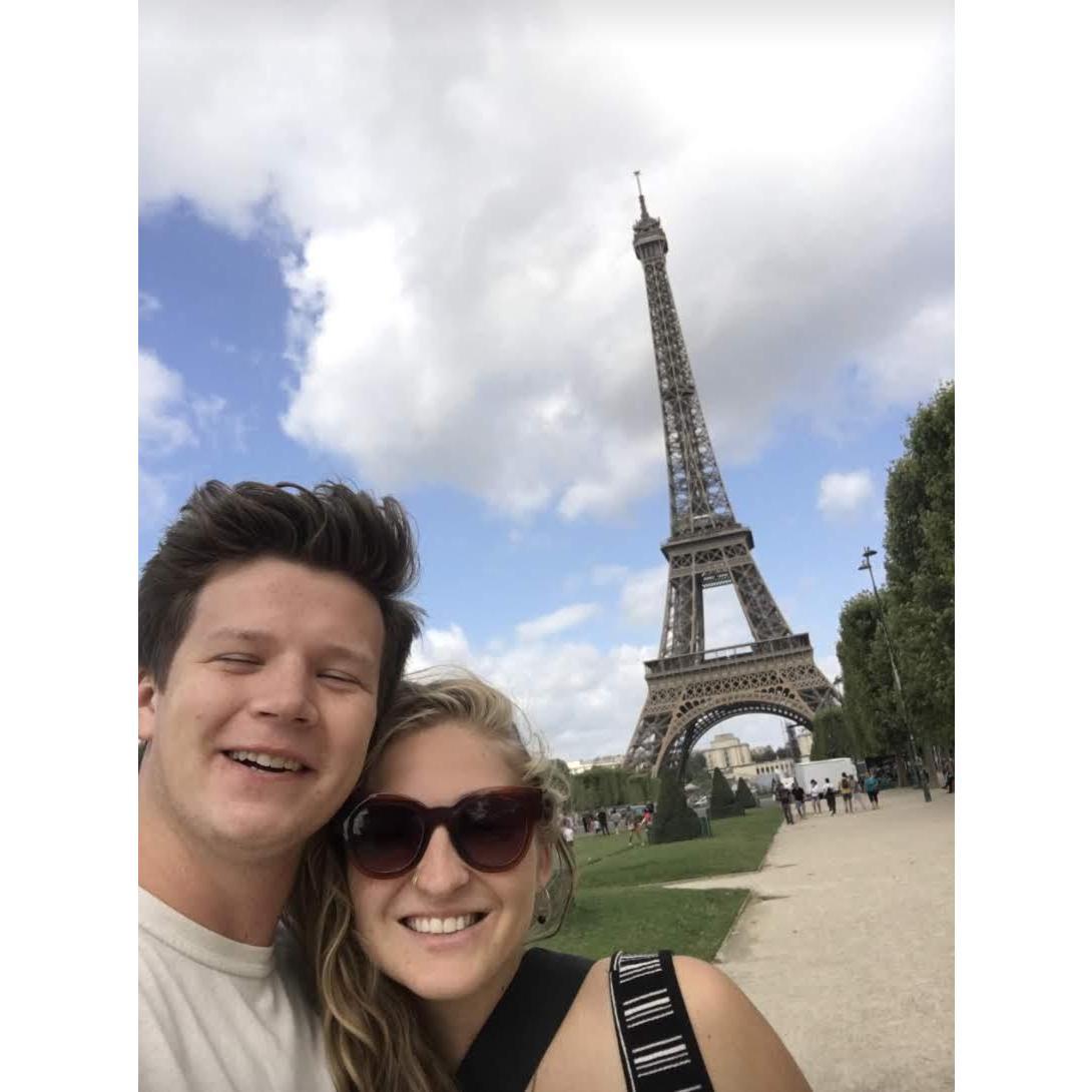 Eiffel Tower views in August 2019