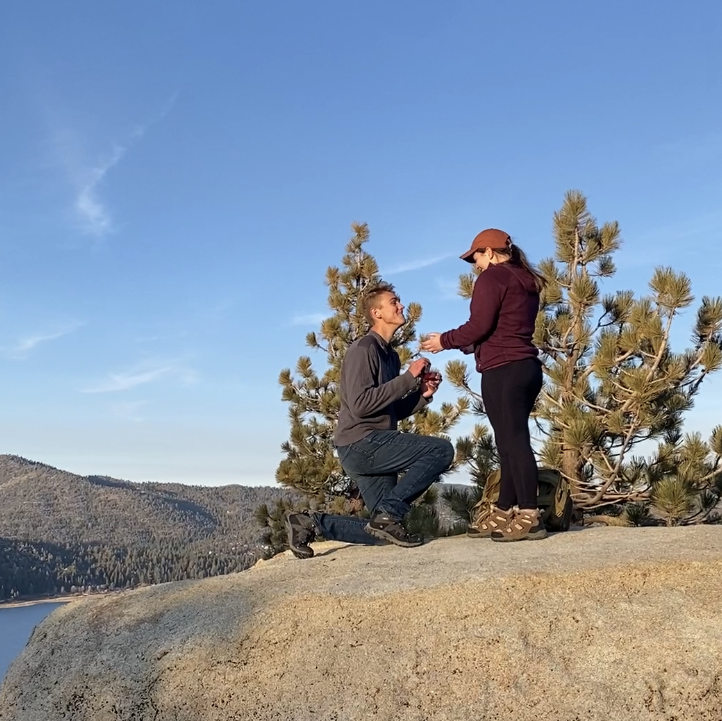 The PROPOSAL! At Castle Rock in Big bear