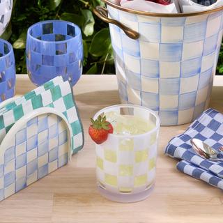 Check Acrylic Tumbler, Set of 4