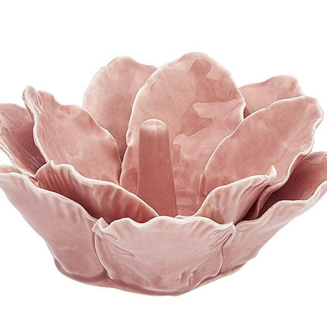 Philip Whitney Blush Petal Ring Holder Flower Ring Organizer