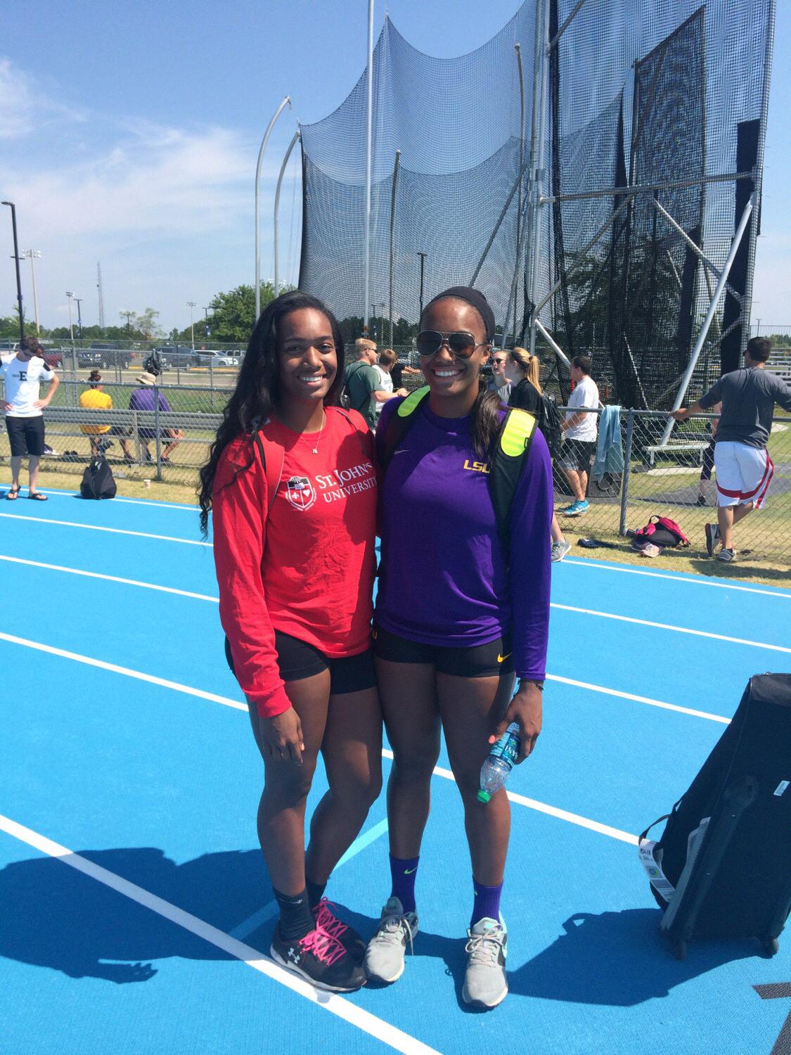 Denise & Danette competing at Track & Field Regionals in Florida