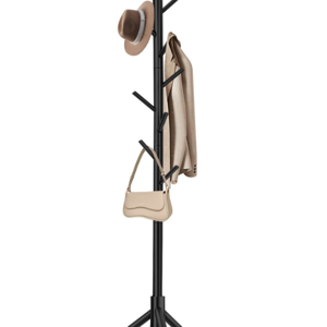 WANGMUXIA Coat Rack, Freestanding Coat Rack with 8 Hooks and 3 Adjustable Size Tree Coat Racks for Bedroom, Hallway, Entrance, Office, for Hats, Coats, Scarves, Handbags
