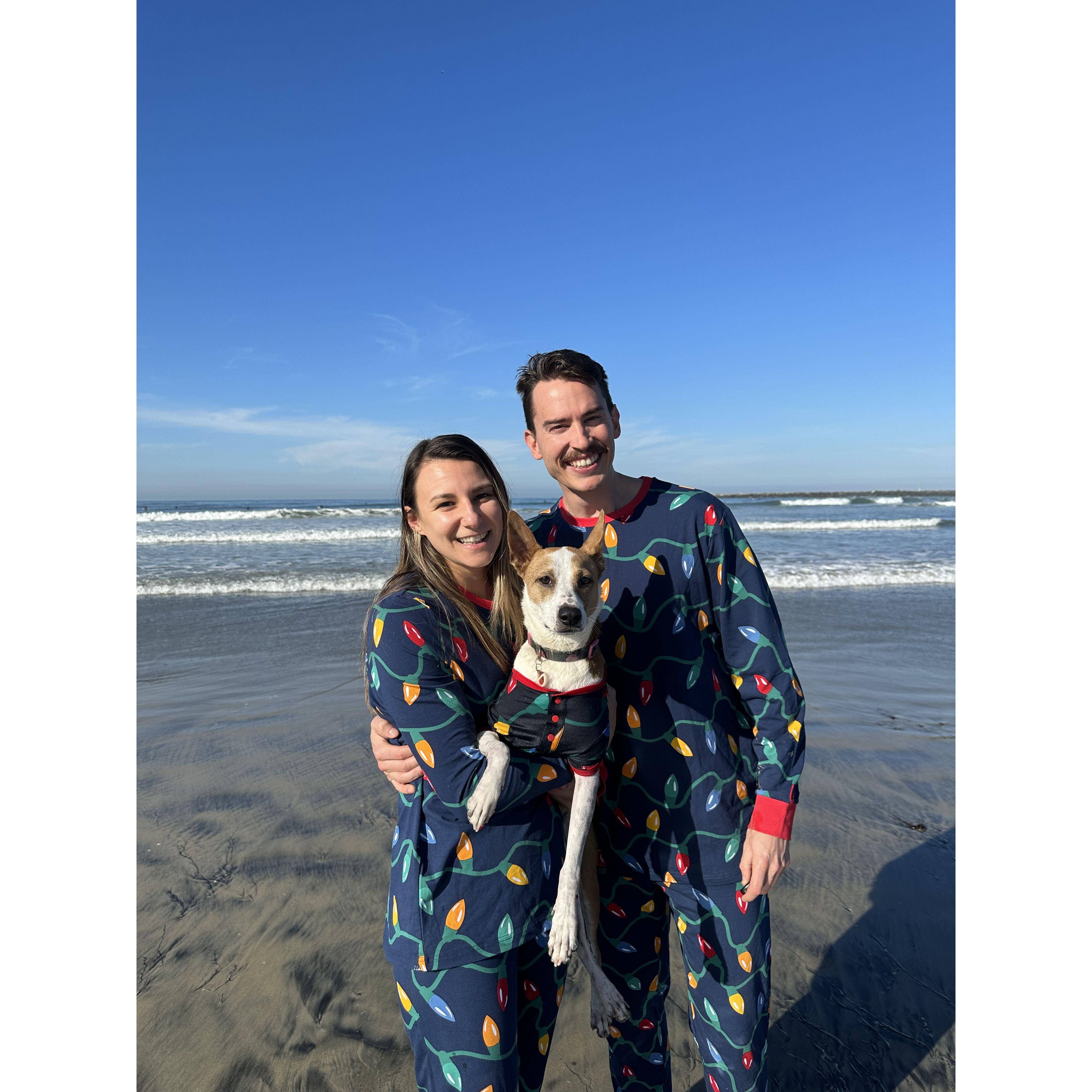 Of course we also bond over parenting our lovable dog Juno