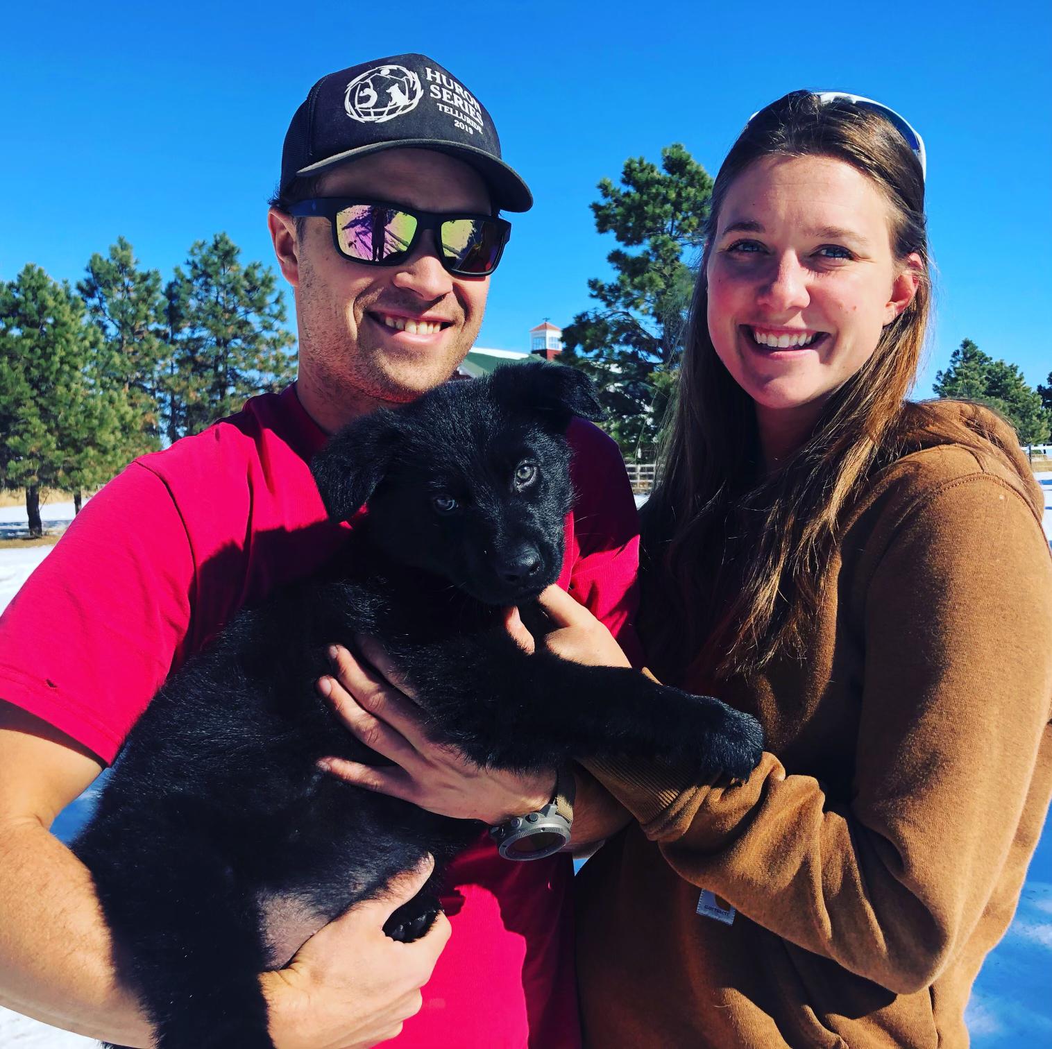 Picking up Onyx from the breeder