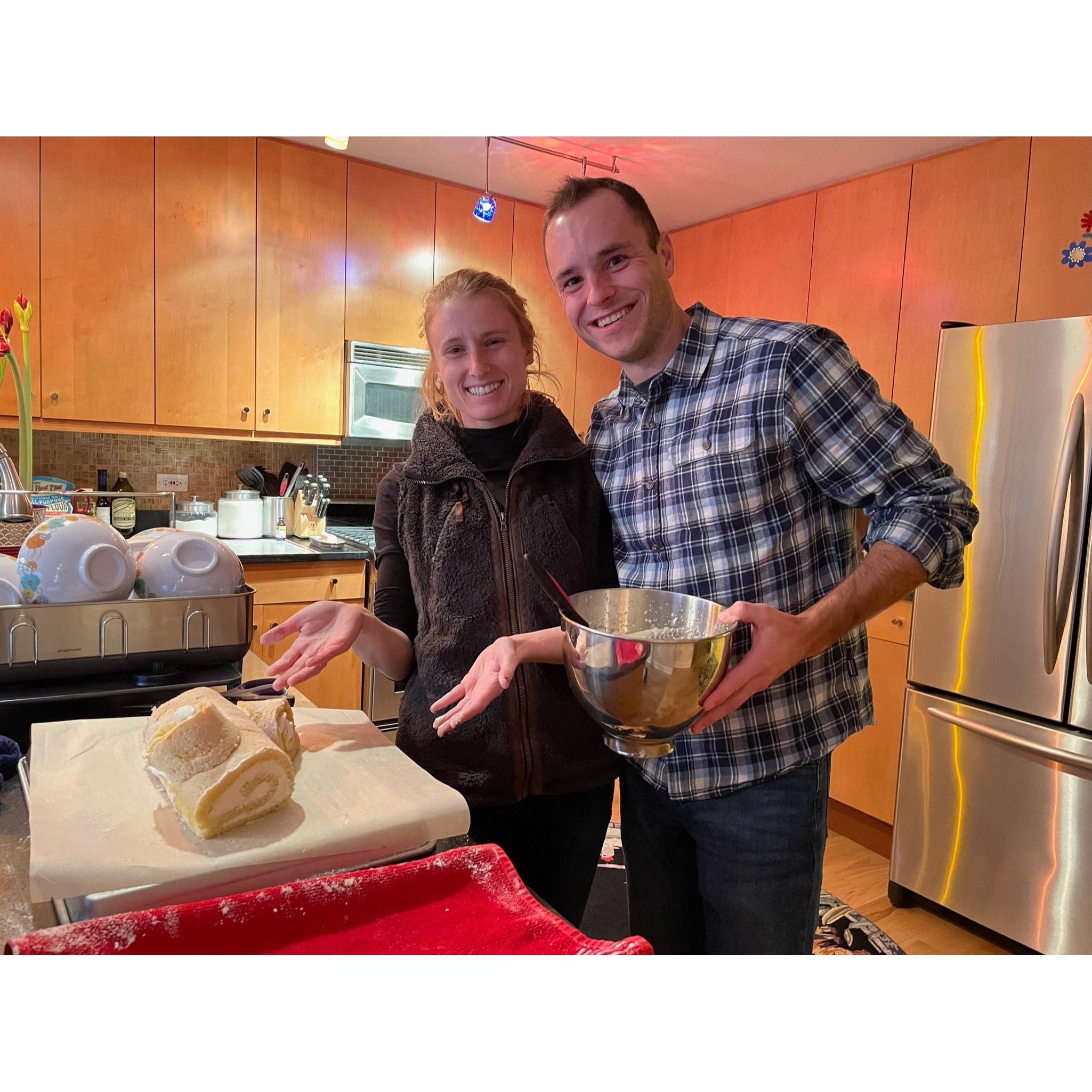 Yule log success (maybe not quite worthy of a Hollywood Handshake)