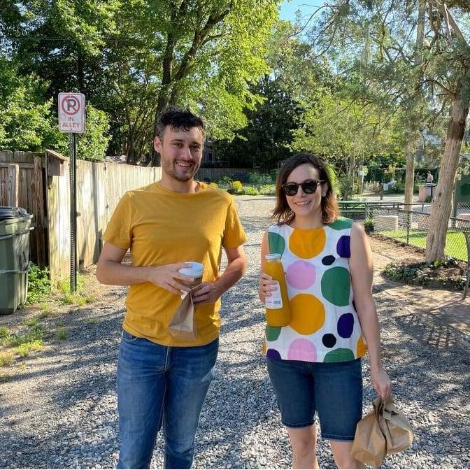 Sometimes we find ourselves coordinating! Photo courtesy of best man, Josh Mallow.