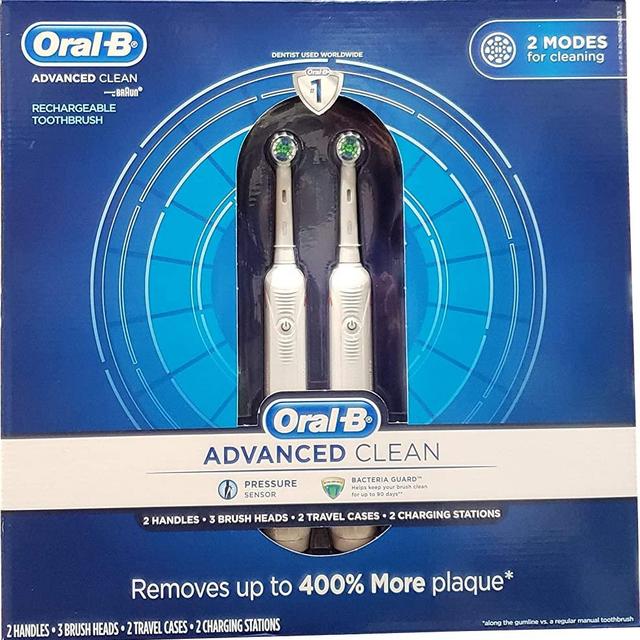 Oral B Advanced Clean Toothbrushes, 2 Count