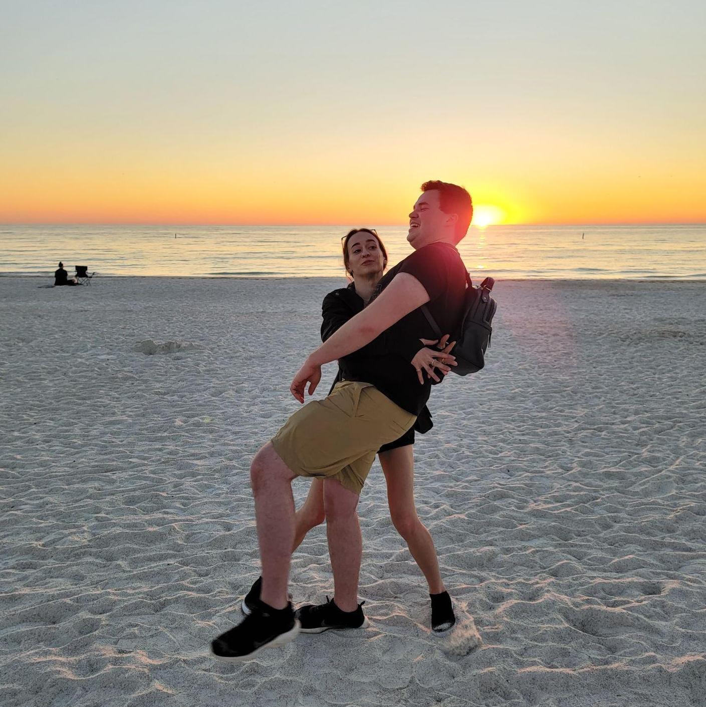 On our trip to Disney World, we spent some time with Alex's parents in Florida. They had a DIY donut shop- Alex and his dad made each other practically inedible donuts. January 2023.