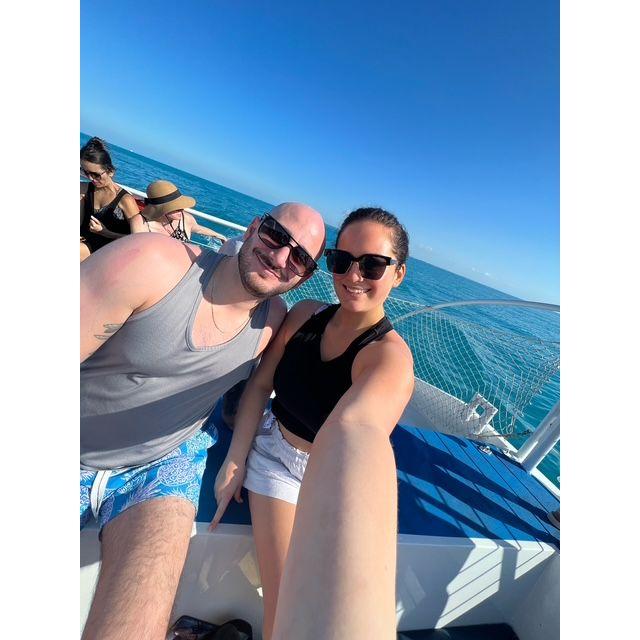 Snapped a pic after snorkeling in Key West, so many fish!!