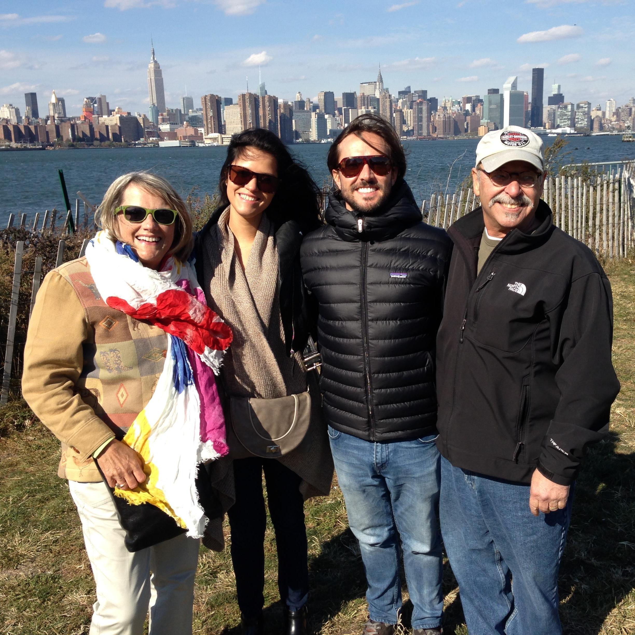 This is the first time Giselle met Kyle's parents in October 2013.