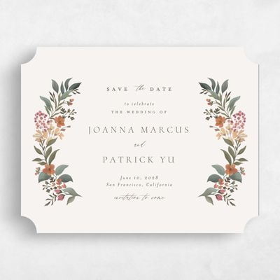 Beige Wedding Save the Date - Souci Landscape
