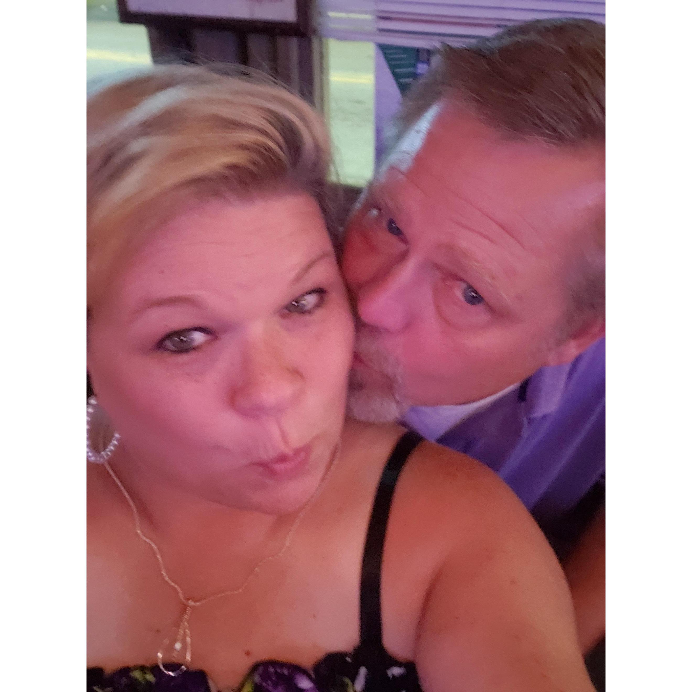 Some sweet shugahs the day of Blake's wedding, July 2022.