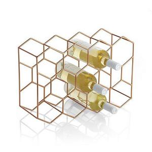 11-Bottle Wine Rack Copper
