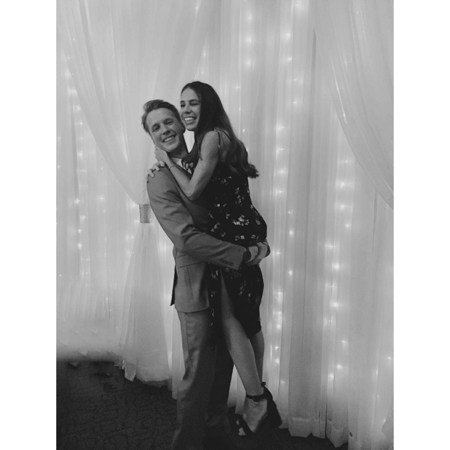 Celebrating the wedding of Chad's cousin Jordan.