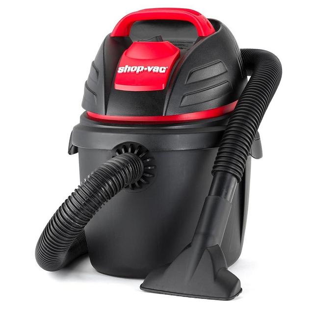 Shop-Vac Wet Dry Portable Utility Vacuum, 2.5 Gallon 1.25 Inch Diameter x 6 Foot Hose, 12 Ft Cord Length, Wall Mounted, Includes Filters, Red