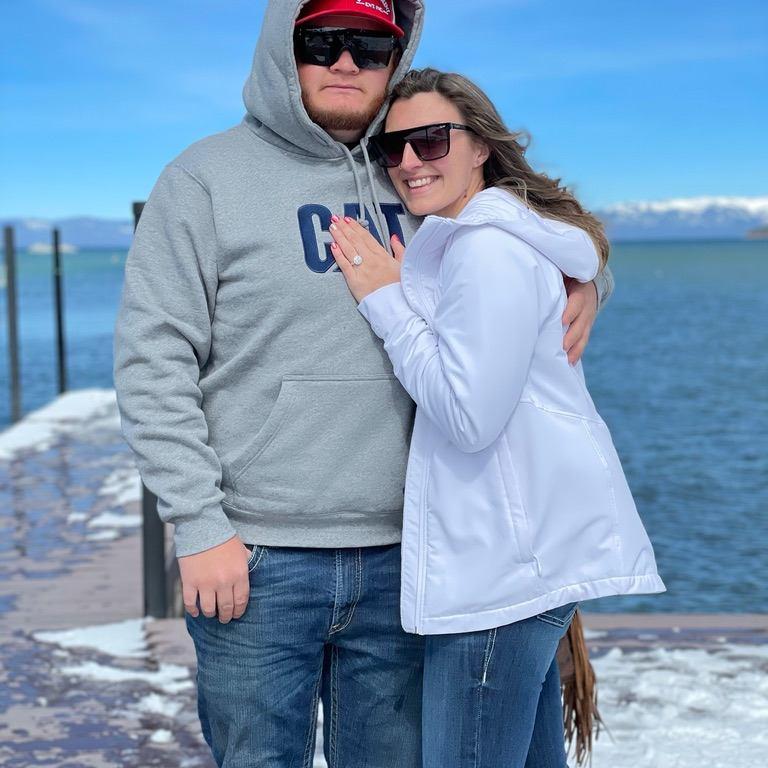 The day he popped the question in South Lake Tahoe